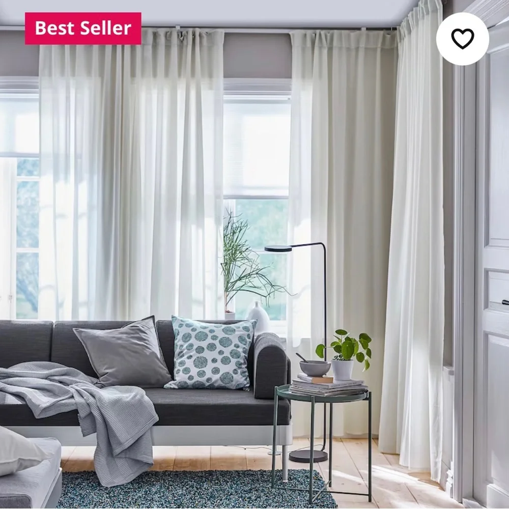 Sold NWT Multiple available IKEA VIVAN curtain set of two in package - Picture 1 of 13